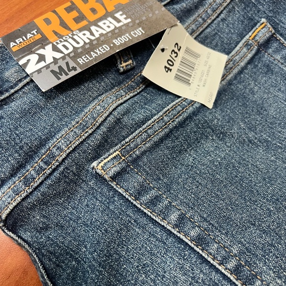 NWT Ariat Rebar M4 Relaxed DuraStretch Basic Boot Cut Jean - Picture 5 of 8